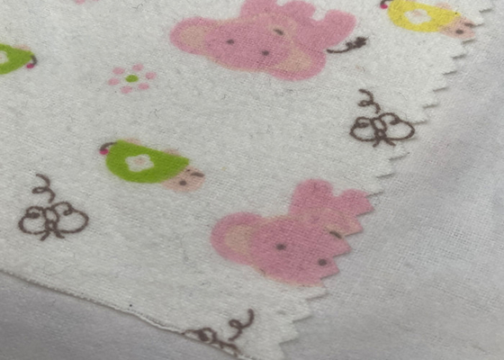 Softest Pink Fr Flame Retardant Fabric Polka Dot And Animal Print Flannel Fabric