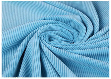 Blue Color Fine Corduroy Fabric For Male Trousers , Bag Corduroy Textile