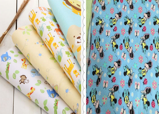 Plain Combed 20*10 40*42 150gsm Flannel Print Fabric