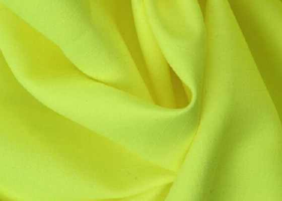 Yellow Water Resistant Fabric Winter Waterproof Hi Vis Reflective Fabric For Workwear